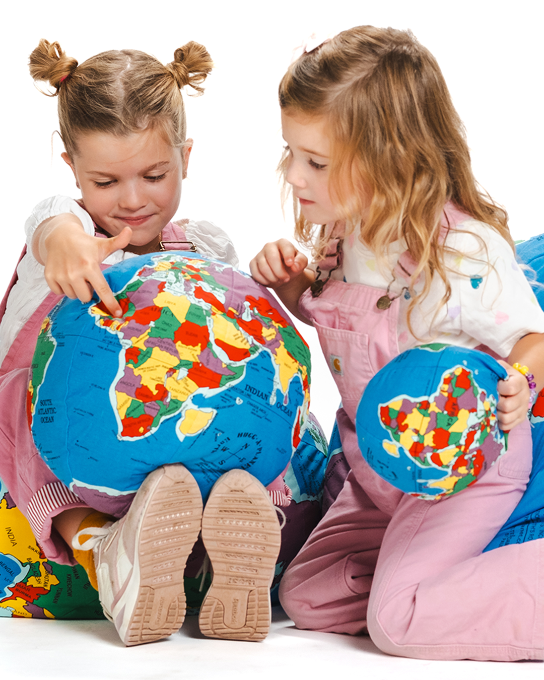 Earth Day Every Day Bundle: Pocket Earth with Moon Hugg-A-Planet paired with a Baby Earth Hugg-A-Planet
